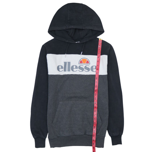 Ellesse Men’s Grey Pullover Hoodie XS Graphic Logo Fleece