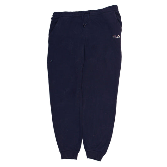 Fila Men’s Blue Jogger Sweatpants M Regular Fit Tapered Trousers