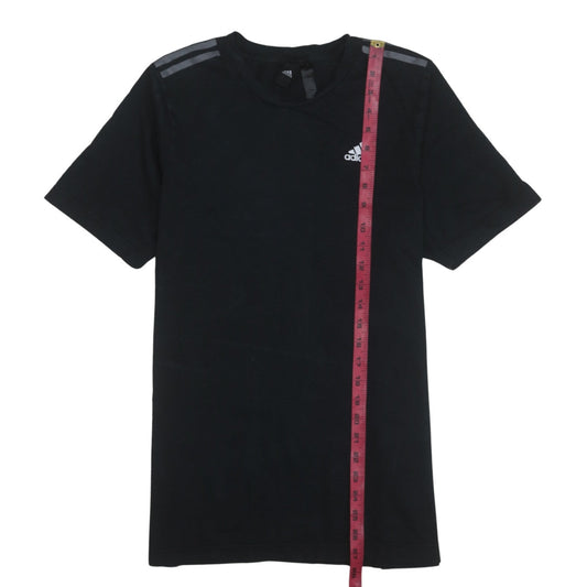 Adidas Men's Black Regular Fit Short Sleeve Crew Neck Sports T-Shirt M