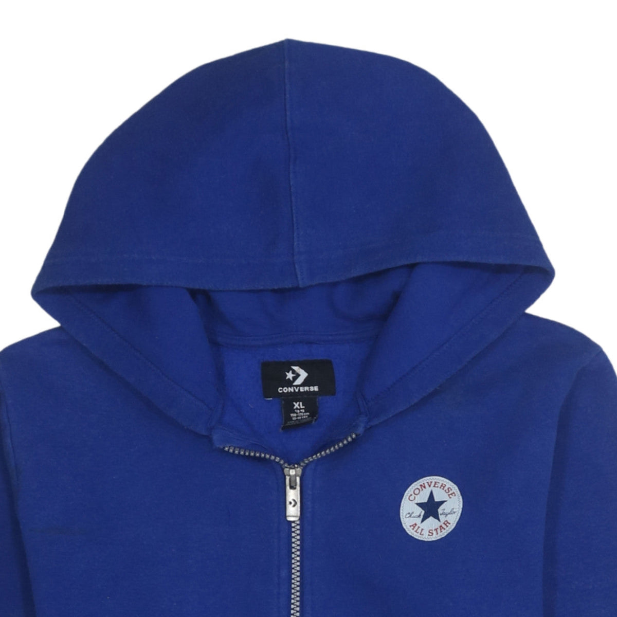 Additional view of Converse boys’ blue full zip hoodie xl 13-15 years cotton blend casual