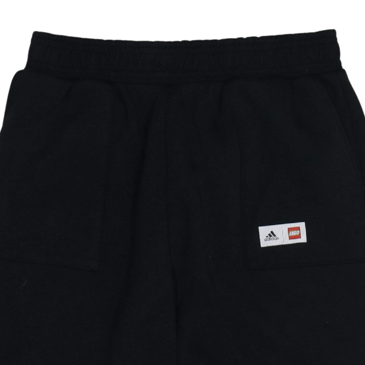 Adidas x LEGO Boys Black Jogger Trousers 13-14 Years Fleece Activewear