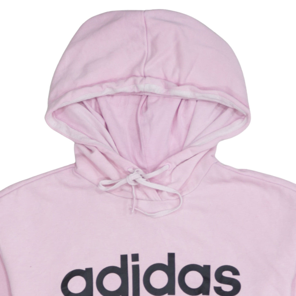 Additional view of Adidas women’s pink pullover hoodie xs cotton blend logo casual