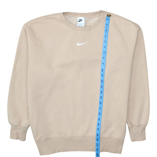 Nike Men's Beige XS Pullover Crew Neck Fleece Sweatshirt