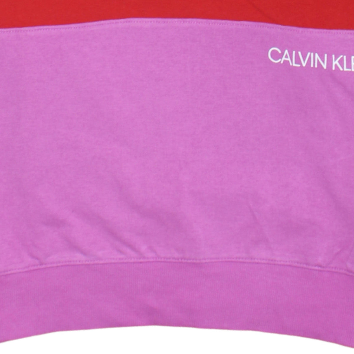 Additional view of Calvin Klein Jeans girls’ pink colourblock hooded pullover sweatshirt, size 14, years