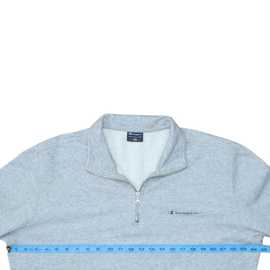 Champion Men's Grey 2XL 1/4 Zip Fleece Sweatshirt