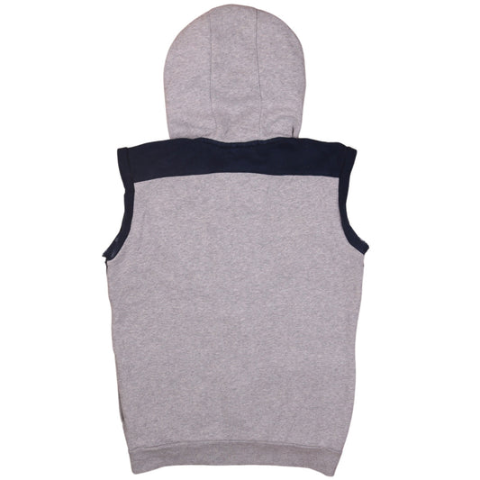 Adidas Boys Grey & Navy Full Zip Sleeveless Hoodie Age 13-14 Years