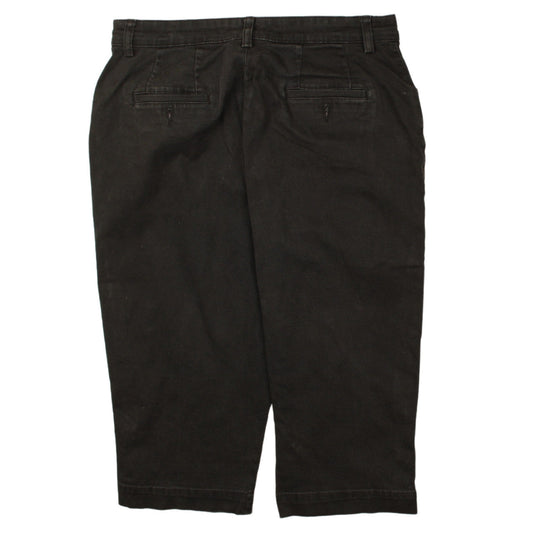 Lee Women's Black Cropped Jeans Size 12P Regular Fit Stretch Denim