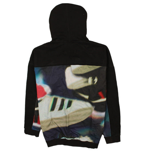 Adidas Womens Multicoloured Graphic Hoodie Black Size 12 Pullover