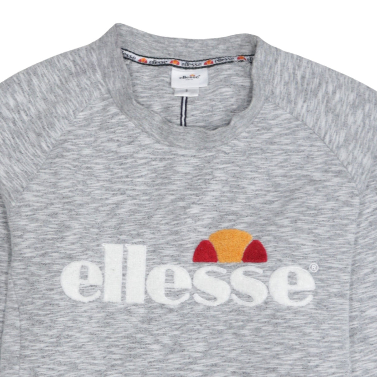 Additional view of Ellesse Women Grey Logo Sweatshirt Small Pullover Crew Neck
