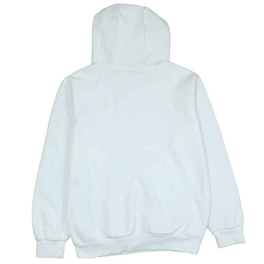 Adidas Girls White Hooded Pullover Sweatshirt 11-12 Years Graphic Print