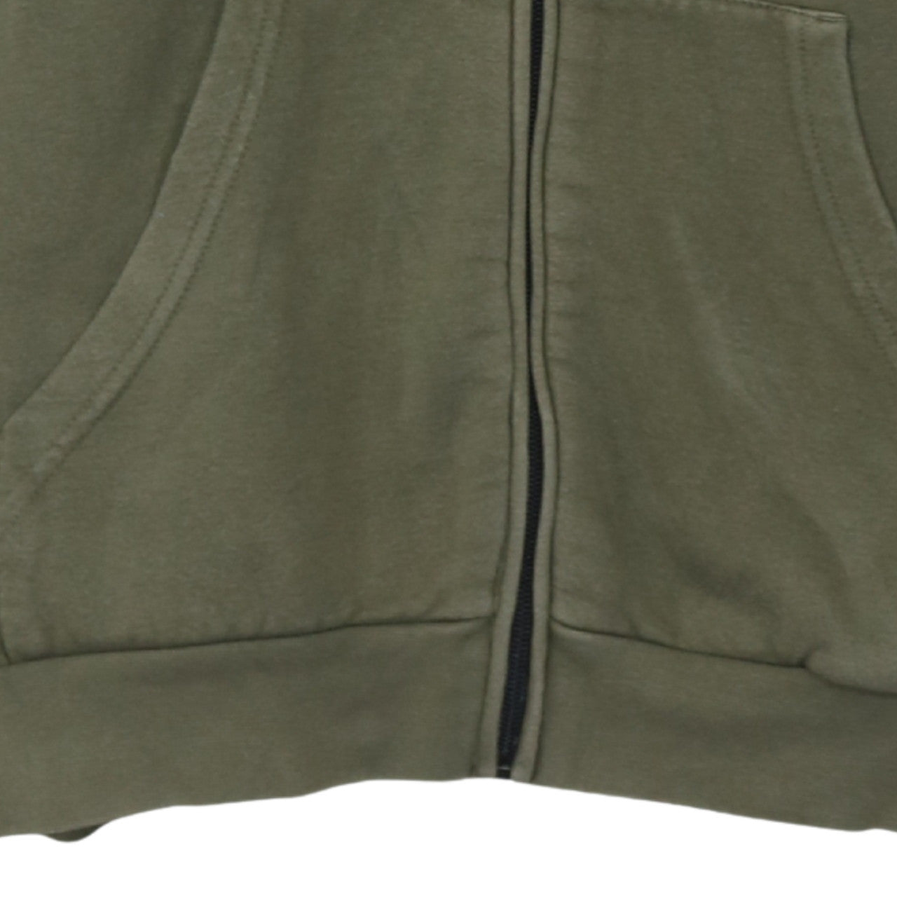 Additional view of adidas boys’ green full zip hoodie 13-14 years fleece sports sweatshirt