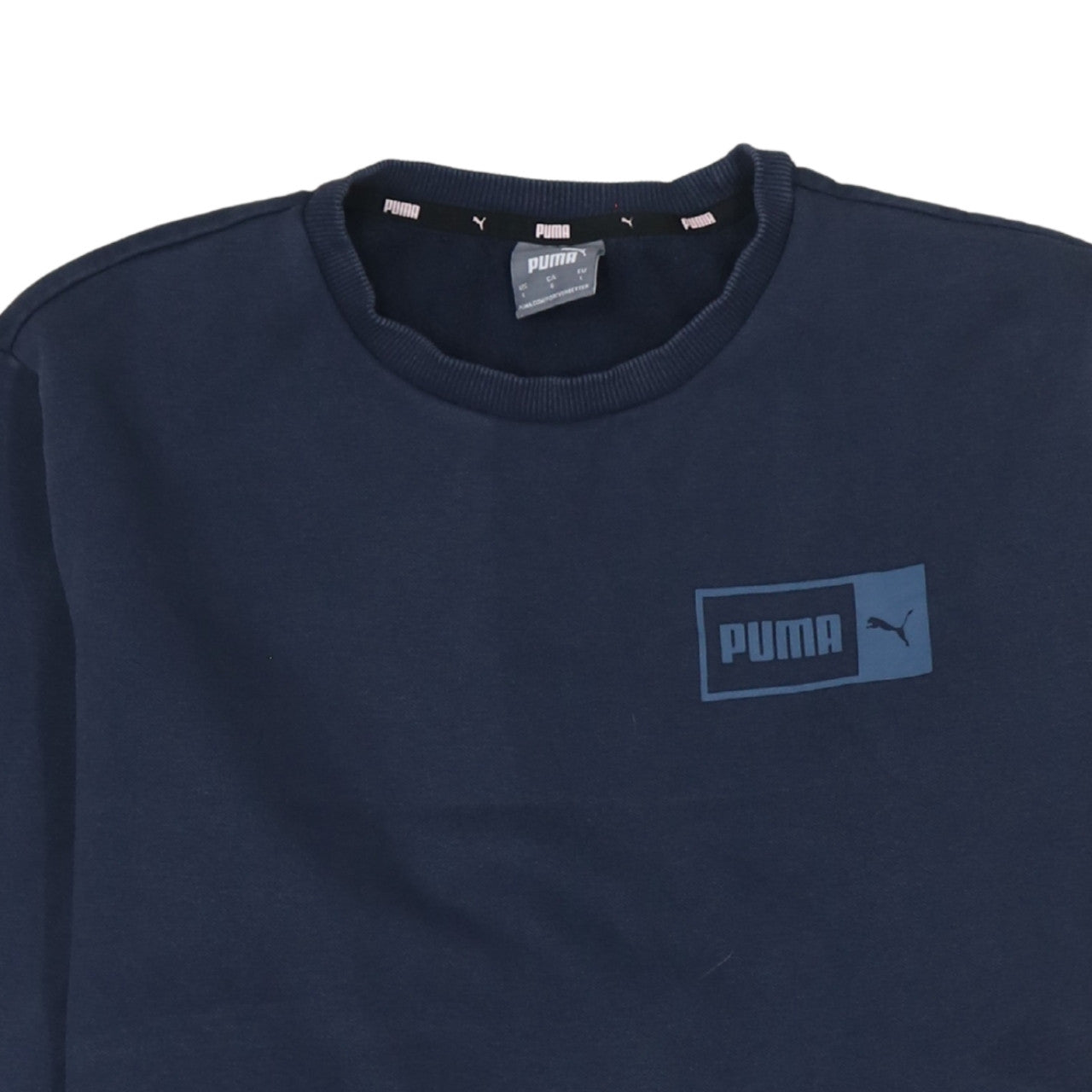 Additional view of Puma Men Blue Regular Fit Crew Neck Pullover Sweatshirt L