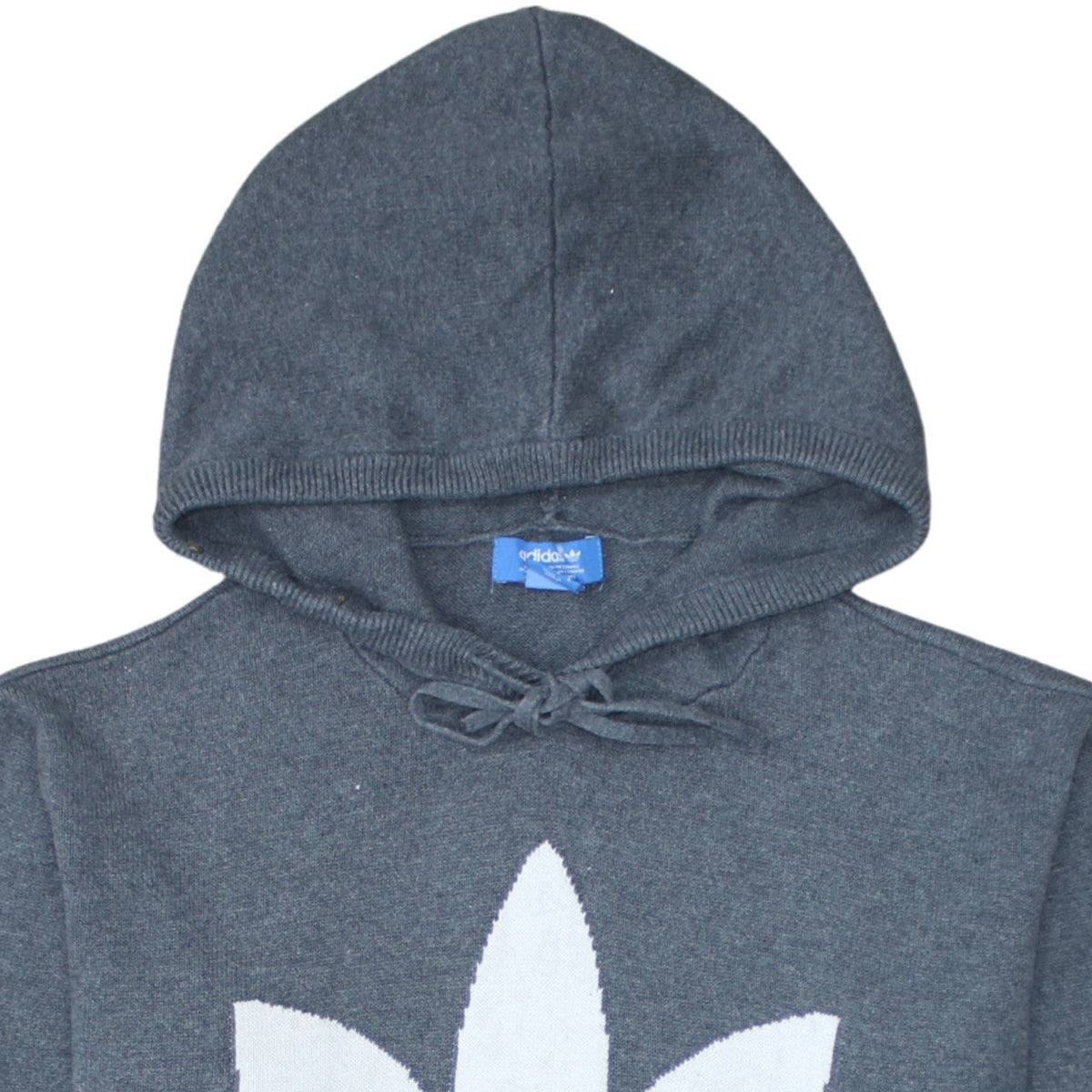Additional view of Adidas women’s grey hooded jumper, size L