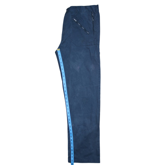 Dickies Men's Blue Cargo Workwear Trousers Size L 34W Regular Fit