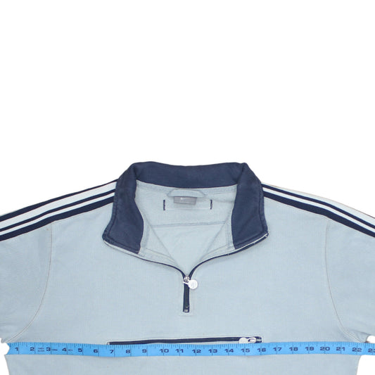 Nike Mens Blue 1/2 Zip Sports Sweatshirt Size M Regular Fit