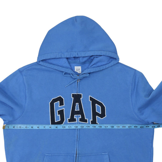GAP Women Blue Full Zip Hoodie XL Cotton Blend Casual