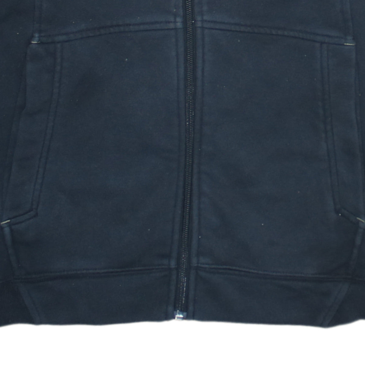 Additional view of Nike boys’ black full zip hoodie, size 13, years fleece hooded sweatshirt