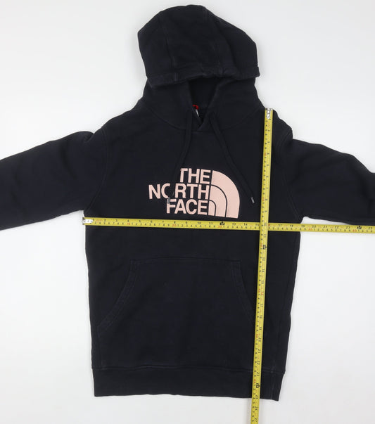 The North Face Women Black Small Pullover Hoodie 100% Cotton