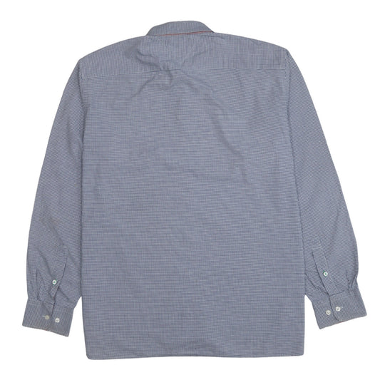 Tommy Hilfiger Men's Blue Check Button-Down Shirt XL Classic Fit