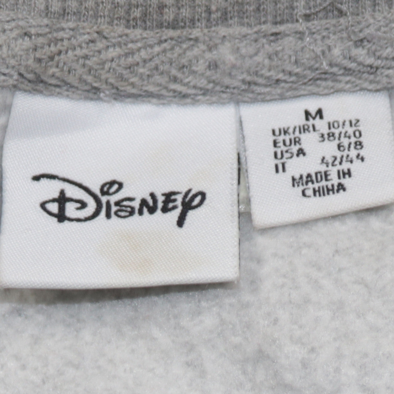 Disney Women Grey Minnie Mouse Sweatshirt Size M 10/12 Cotton Blend