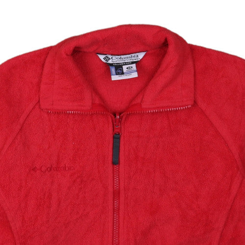 Columbia Women's Red Fleece Full Zip Jacket XS Outdoor