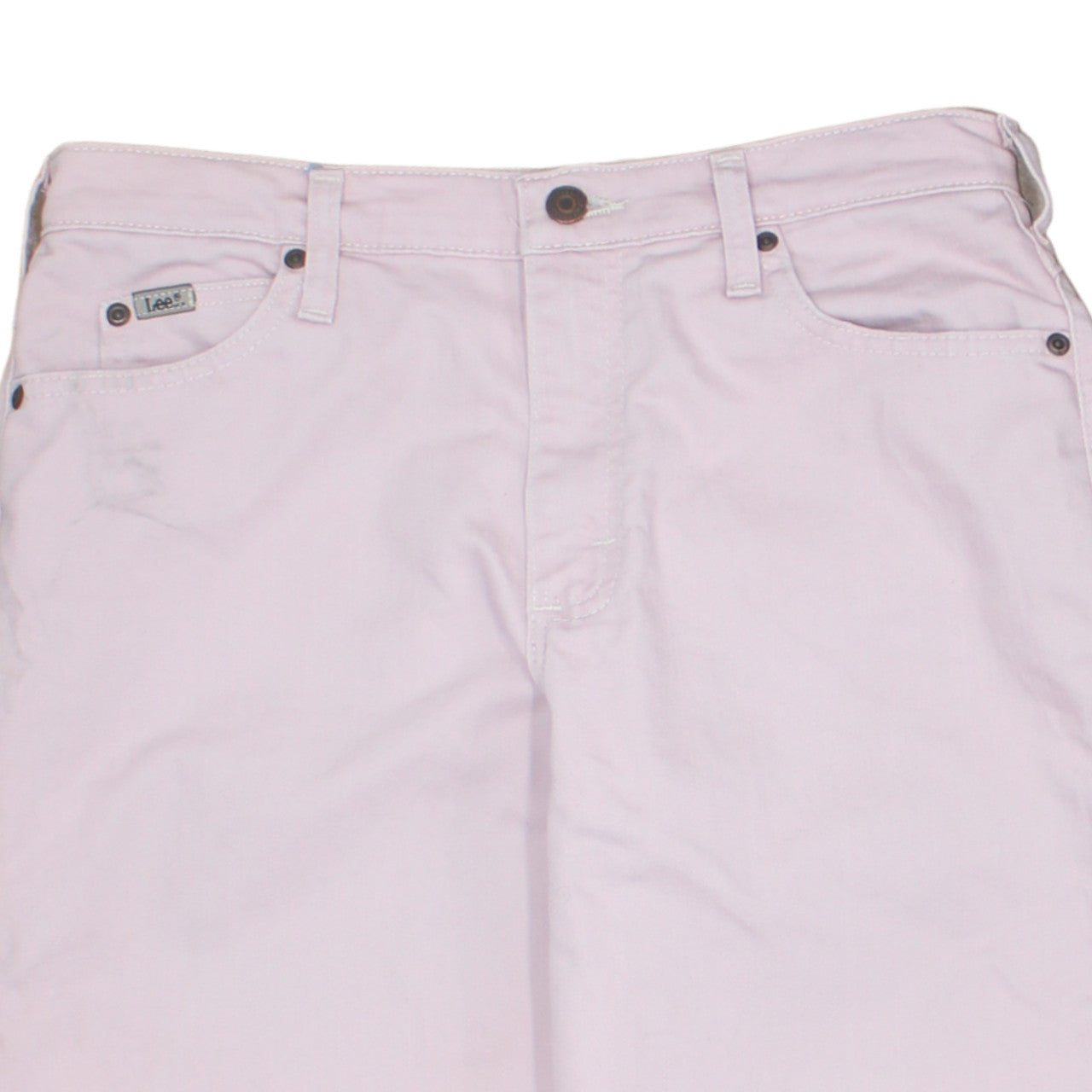Lee Womens Pink Relaxed Straight Leg High Waist Jeans Size 8