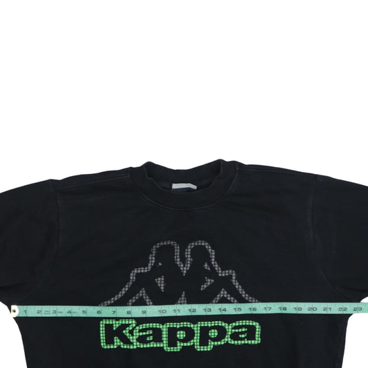 Kappa Men's Black Medium Pullover Sweatshirt Logo Graphic