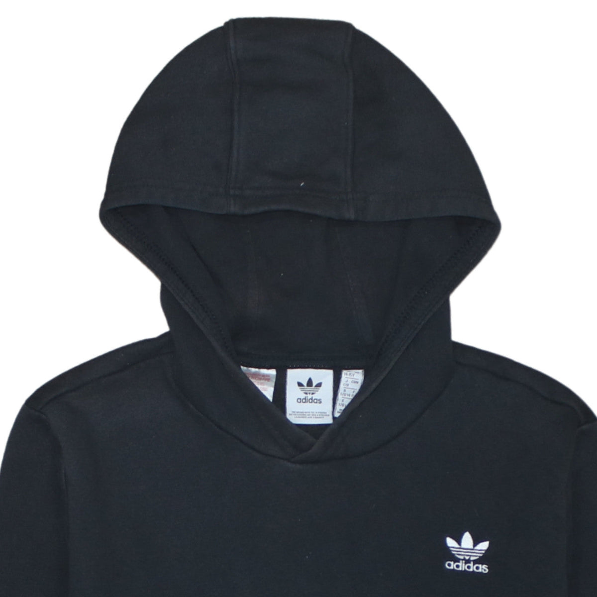 Additional view of Adidas boys’ black pullover hoodie 14 years classic trefoil sweatshirt