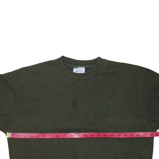 Champion Men's Green Crew Neck Pullover Sweatshirt Size M