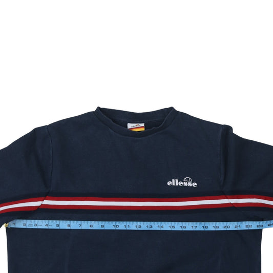 Ellesse Womens Navy Blue Crew Neck Pullover Sweatshirt UK 10