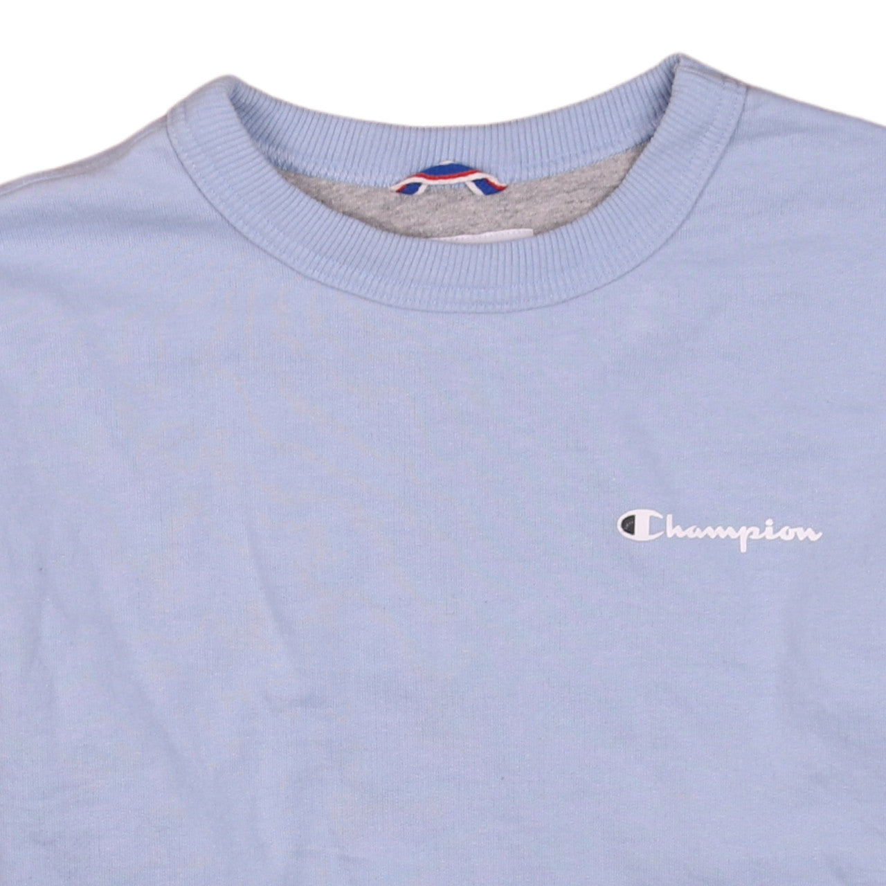 Champion Men Blue XS Pullover Sweatshirt Crew Neck Logo