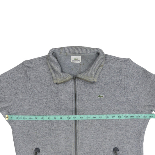 Lacoste Men's Grey Full Zip Fleece Sweatshirt XL