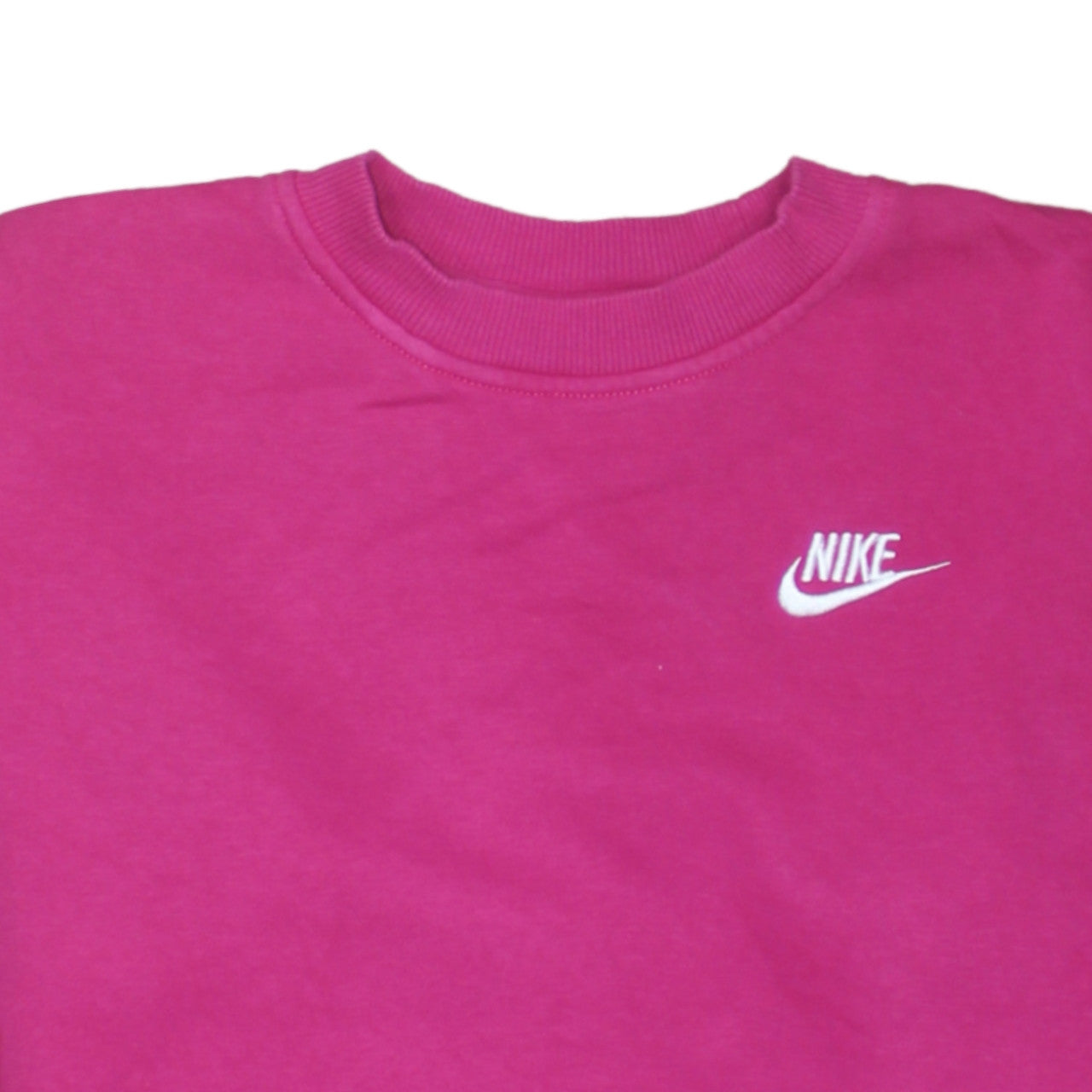 Nike Girls Pink Crew Neck Pullover Sweatshirt Size S 128–137cm