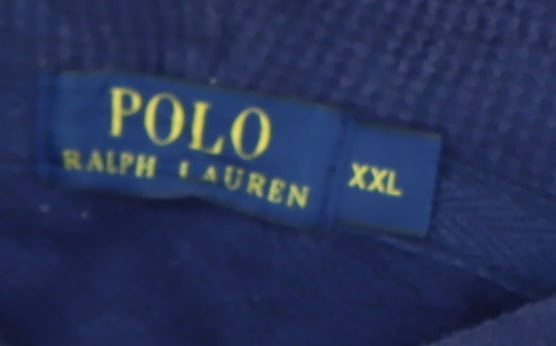 Polo Ralph Lauren Men's Navy Blue 2XL Full Zip Hooded Track Jacket
