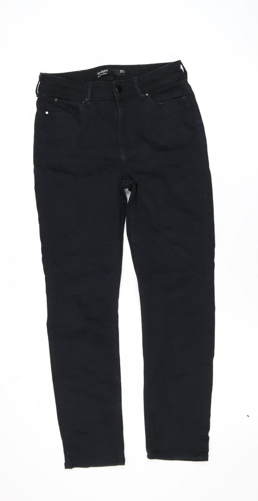 Dunnes Stores Women Black Straight Leg Jeans Size 8