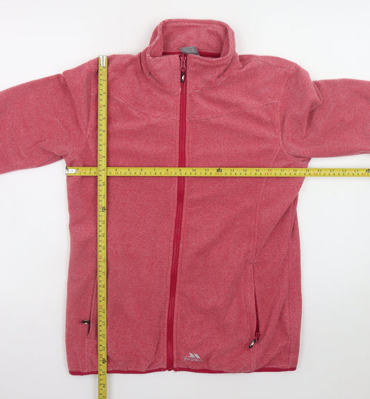 Trespass Women Pink Fleece Full Zip Jacket UK 12 M