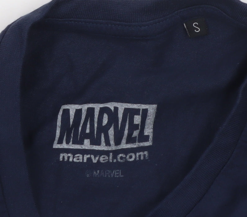 Marvel Men's Blue Thor Graphic Print Crew Neck T-Shirt Size S
