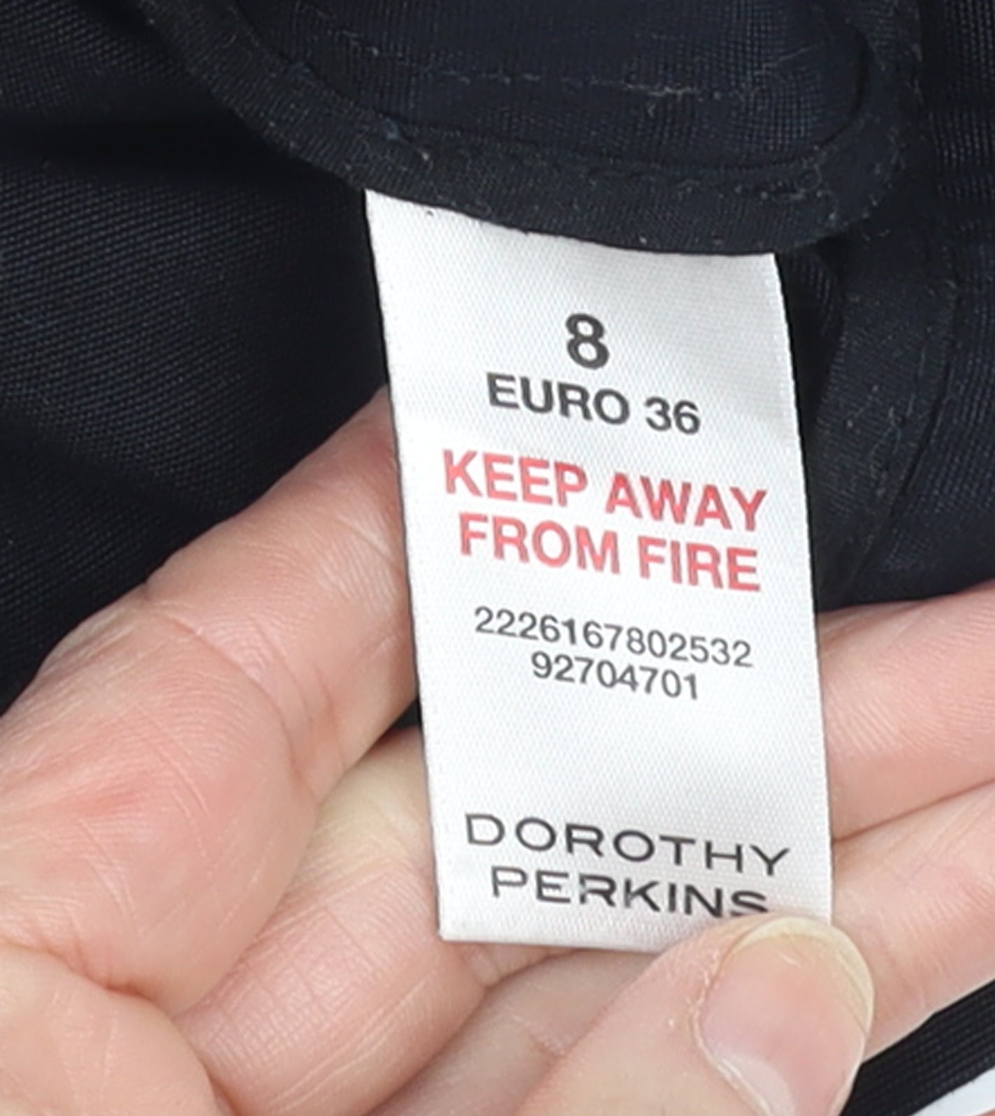 Dorothy Perkins Womens Black Cotton Short Jacket Size 8