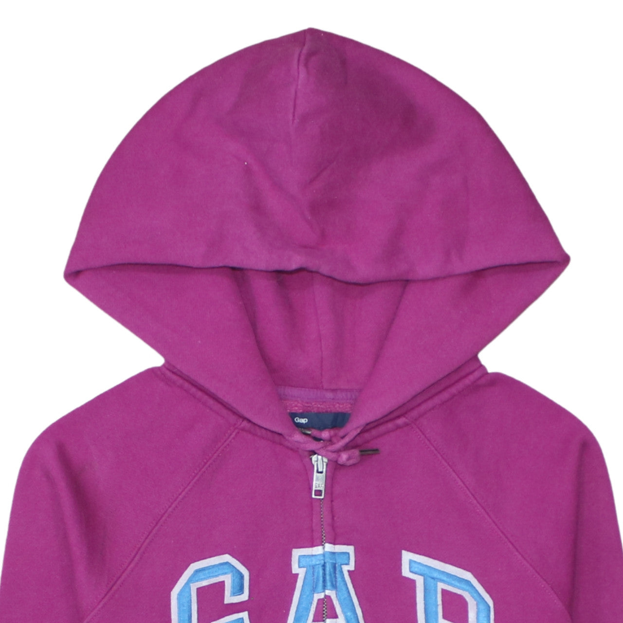 GAP Women Fuchsia Full Zip Hoodie Small Cotton Blend