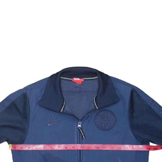 Nike Men's Blue Bomber Jacket Size S Full Zip PSG Sportswear