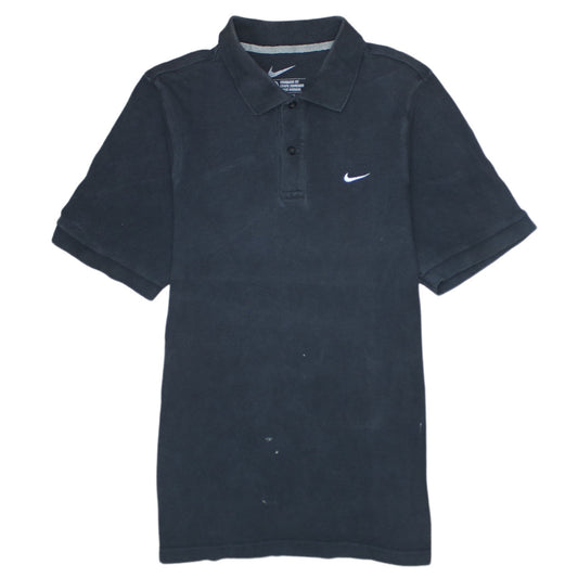 Nike Men's Black Cotton Polo Shirt Size S Standard Fit