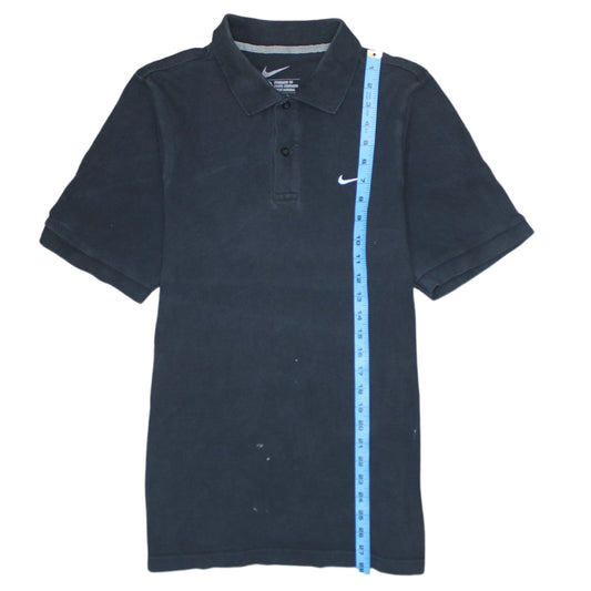 Nike Men's Black Cotton Polo Shirt Size S Standard Fit