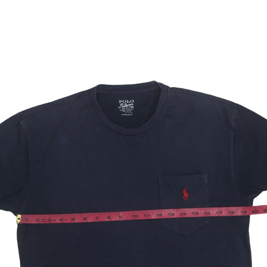 Ralph Lauren Men's Navy Blue Cotton Crew Neck T-Shirt Size S