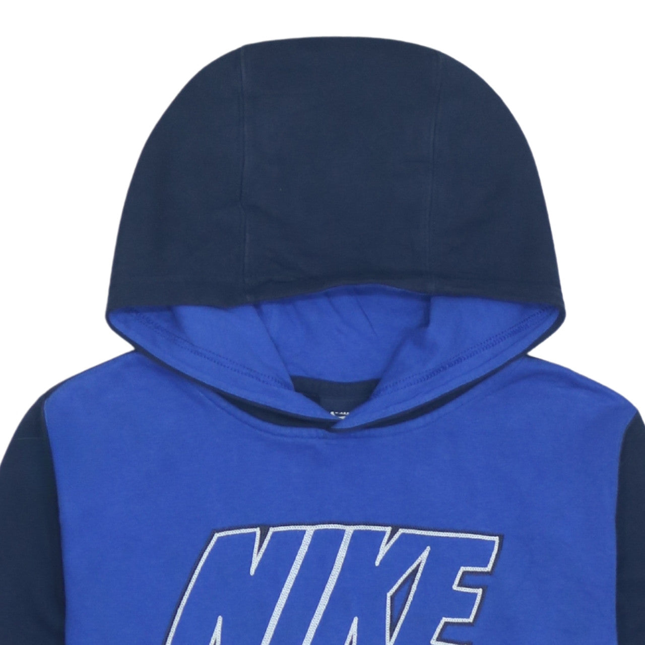 Additional view of Nike boys’ blue pullover hoodie xl 13-15 years graphic logo fleece