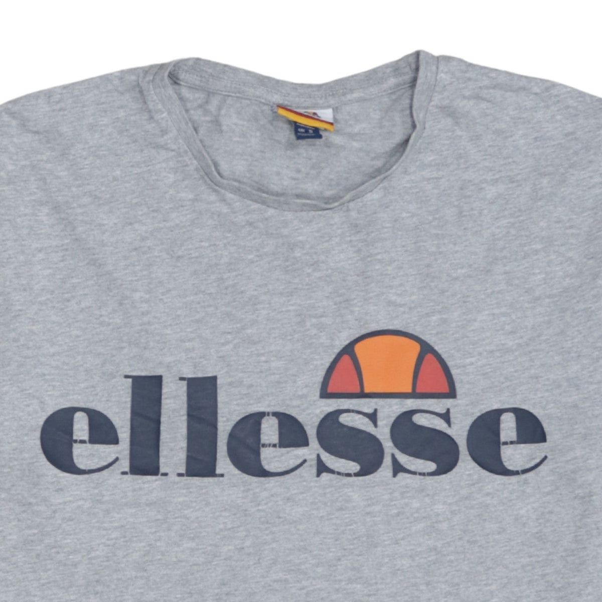 Additional view of Ellesse Men's Grey Small Crew Neck Short Sleeve Logo Sports T-Shirt