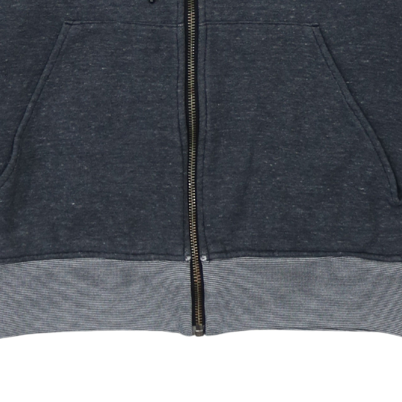 Additional view of Adidas men’s grey full zip hoodie, size M, regular fit