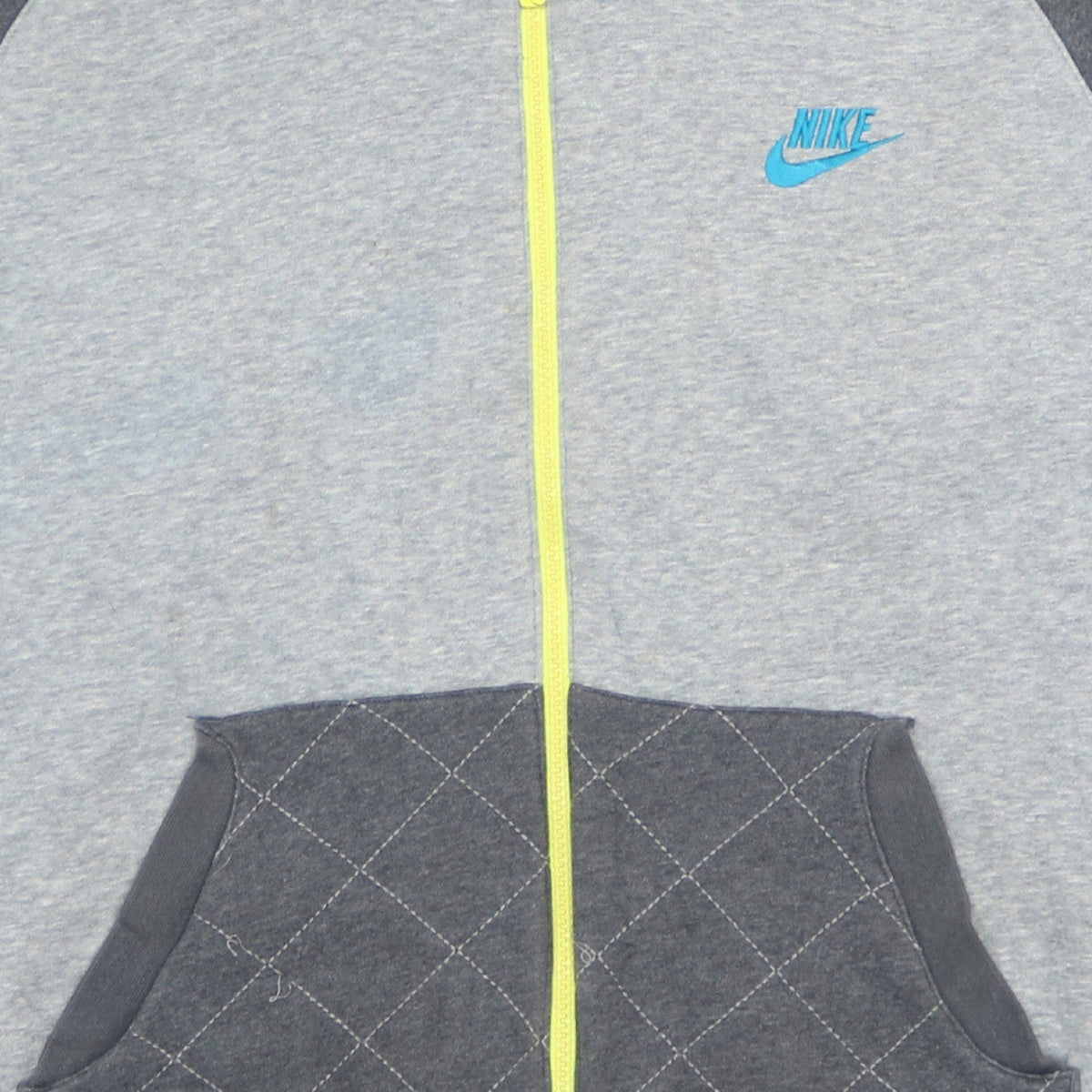 Additional view of Nike boys’ grey full zip hoodie xl 13-15 years sportswear style