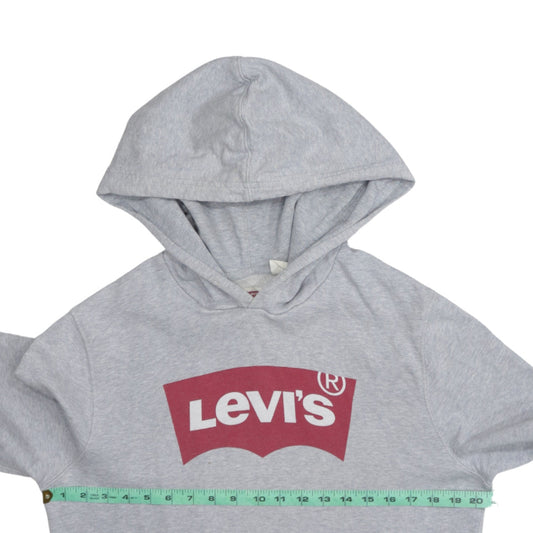 Levi's Men's Grey Pullover Hoodie S Classic Logo Sweatshirt