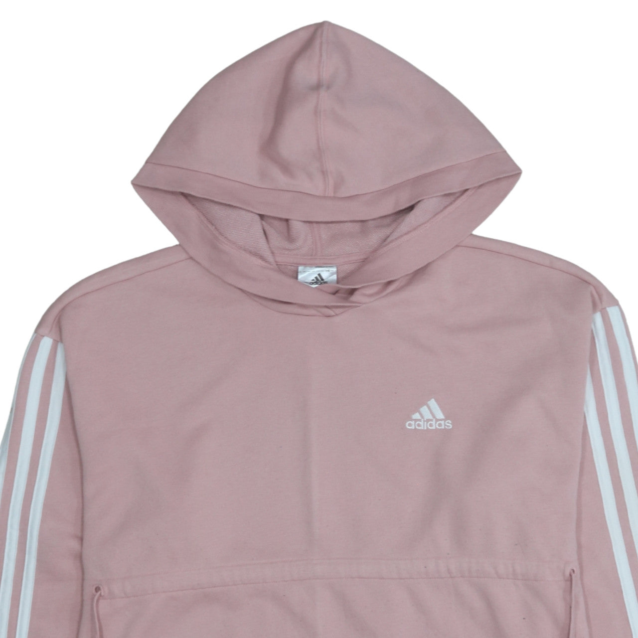 Additional view of Adidas Women Pink Pullover Hoodie S 8-10 Hooded Cotton Blend Casual