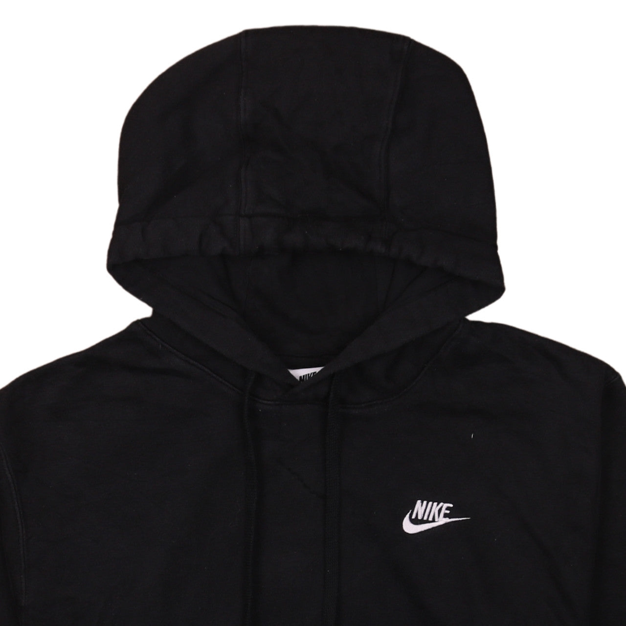 Nike Men's Black Pullover Hoodie Small Fleece Logo Sweatshirt